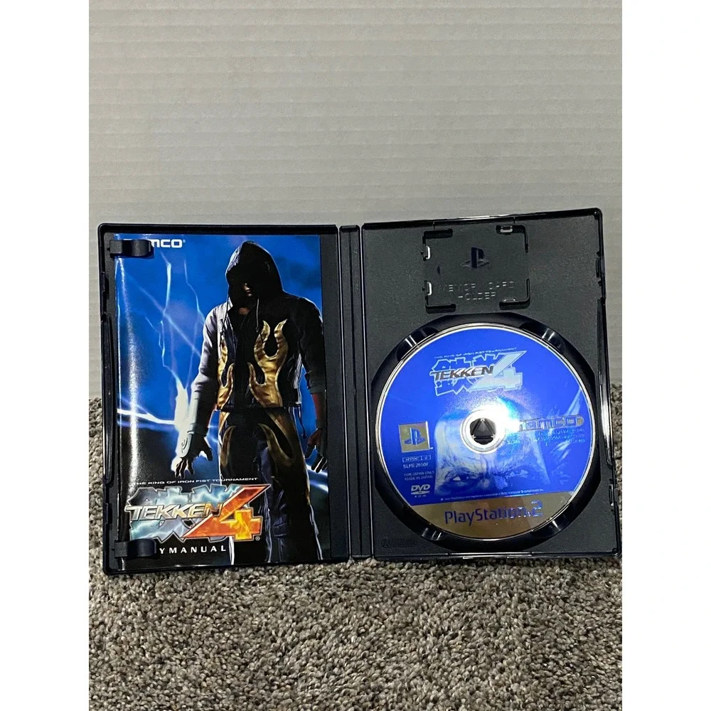 Video Game Sony PS2 Tekken 4 NTSC-J Fighting Namco Blue One Size Excellent